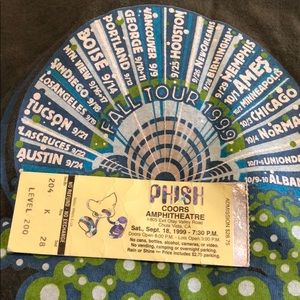 PHISH Fall Tour 1999 XL Olive Green T Shirt! RARE!